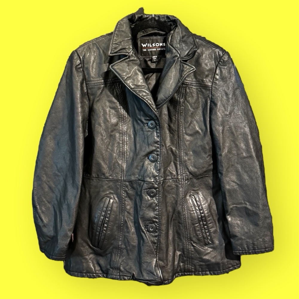Vintage Wilsons Leather Jacket Trench